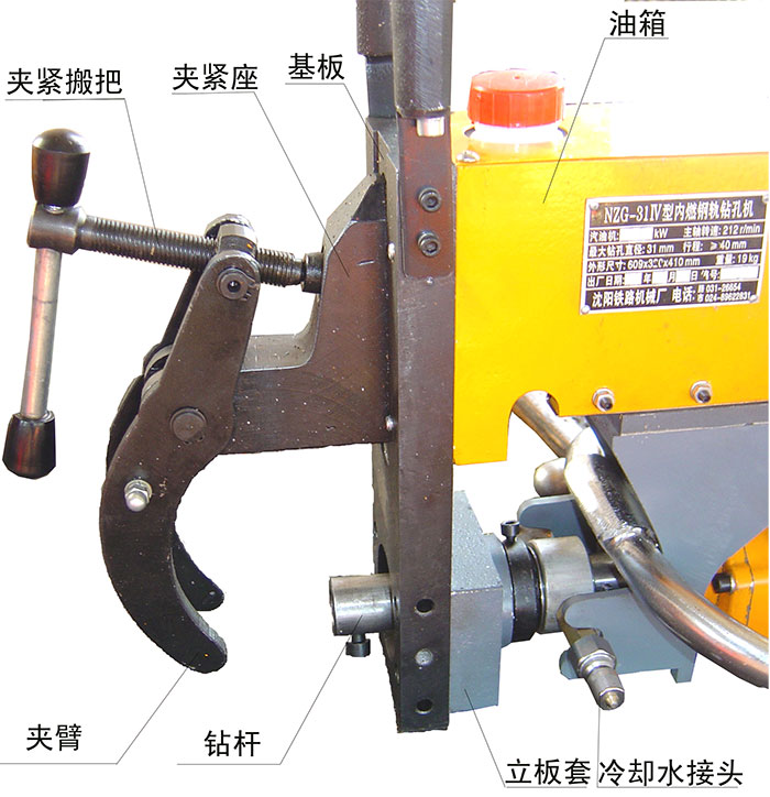 Application method of nzg-31 Ⅳ internal combustion rail drilling machine